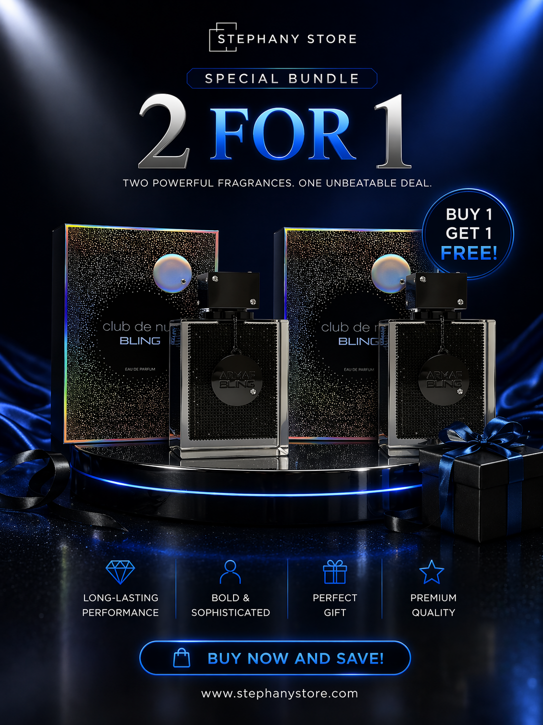 Club de Nuit BLING by Armaf Men Luxury Fragrance Bundle – 2 For 1 Deal