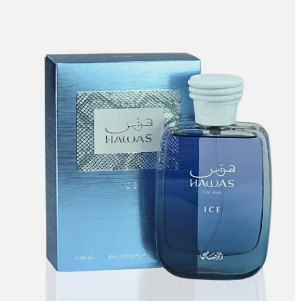 Hawas ICE for him by Rasasi eau de parfum 3.4floz/100ml