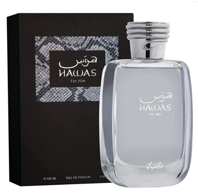 Hawas for him by Rasasi eau de parfum 3.4floz/100ml
