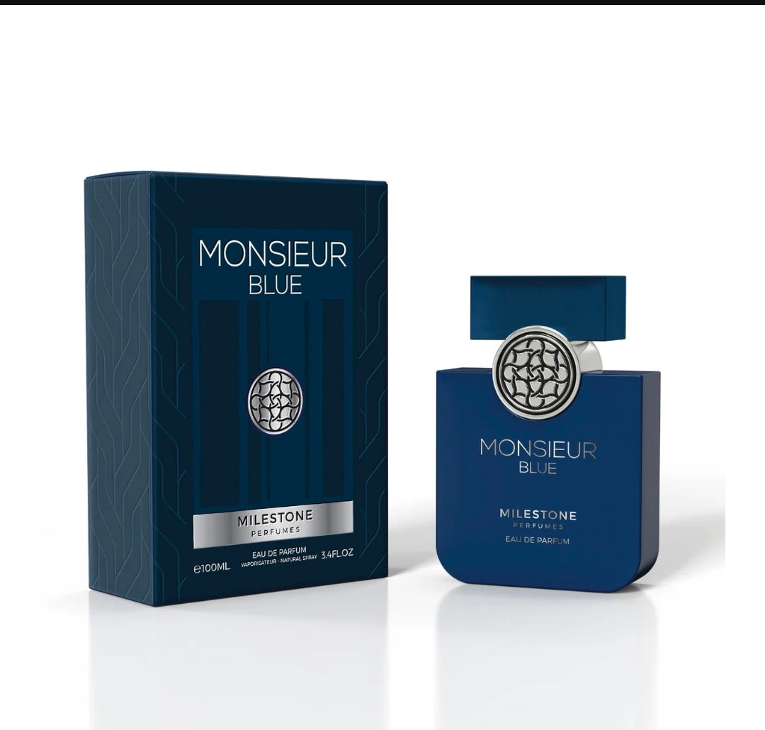 Monsieur blue by Milestone eau de parfum 3.4floz/100m