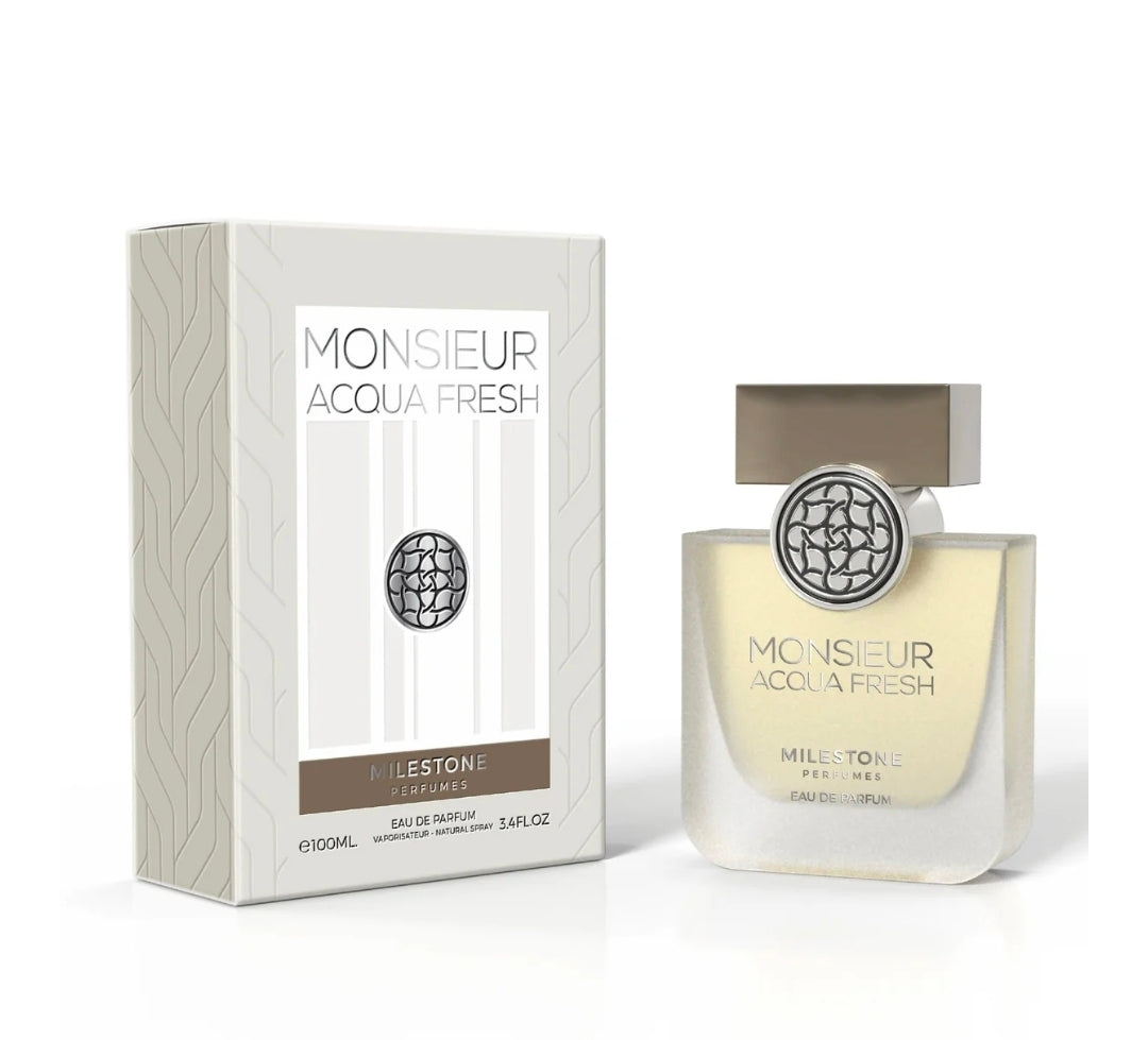 Monsieur Acqua fresh by Milestone eau de parfum 3.4floz/100m