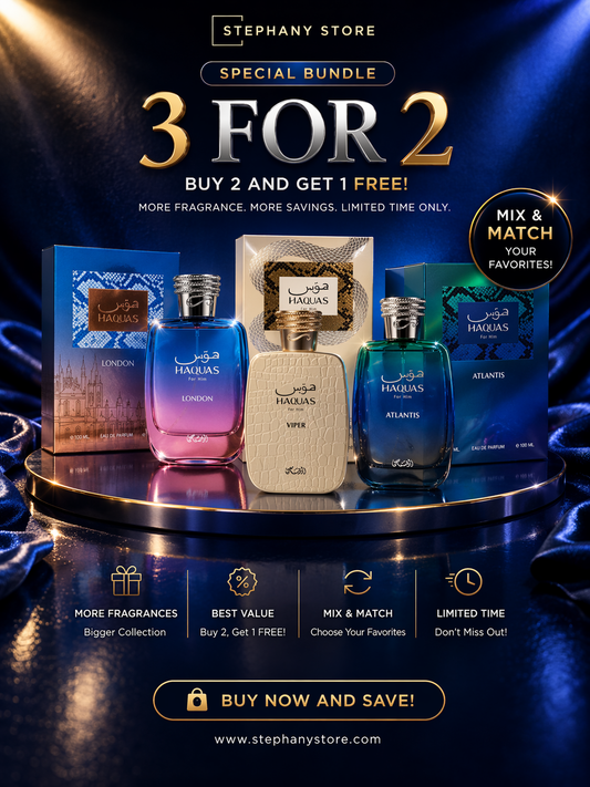 Luxury Fragrance Bundle – Buy 2 Get 1 Free (3x2 Deal)