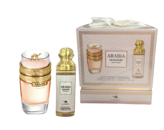 Arabia Madame GIFT SET by Le Chameau EDP and fragance mist 3.4floz/100ml each