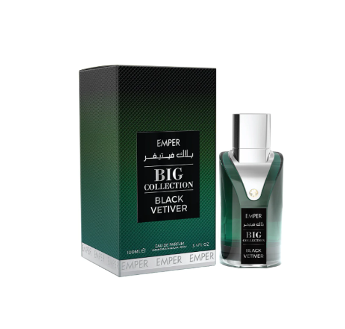 Black vetiver Big Collection by Emper eau de parfum 3.4floz/100ml