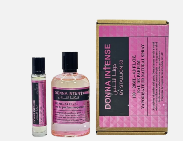 DONNA INTENSE by STALLION 53 eau de parfum 3.4oz/100ml +20ml fragance