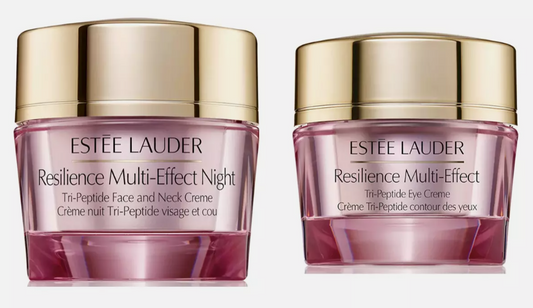 Estee Lauder Resilience MultiEffect Night Tripeptide face & eye cream travel size x 2und