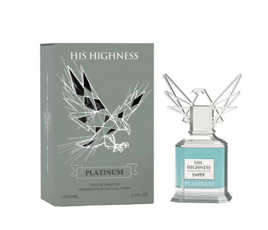 HIS HIGHNESS PLATINUM by Emper eau de parfum 3.4 floz/100ml  luxury arabian – Long Lasting