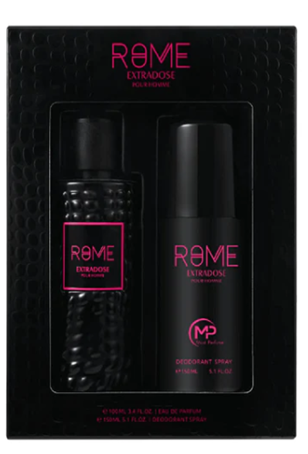 Rome extradose pour homme by Bharara gift set EDP 3.4FLOZ/100ML and deodorant 150ml