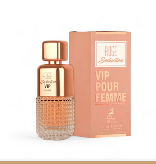 Rose Seduction VIP pour femme by Maison Alhambra eau de parfum 3.4floz/100ml